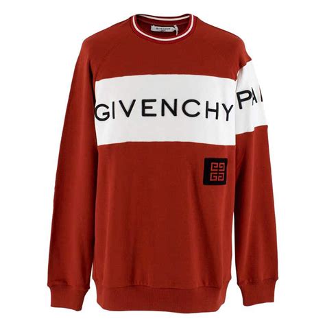 givenchy sweater herren rot|givenchy sweater sale.